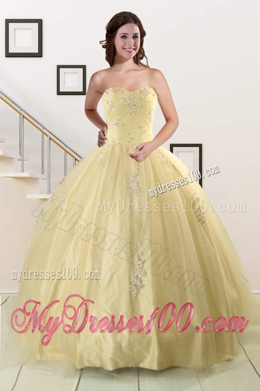 2016 Beautiful Sweetheart Champagne Quinceanera Dress and Pink Dama Dresses and Straps Ball Gown Little Girl Dress