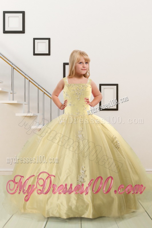 2016 Beautiful Sweetheart Champagne Quinceanera Dress and Pink Dama Dresses and Straps Ball Gown Little Girl Dress