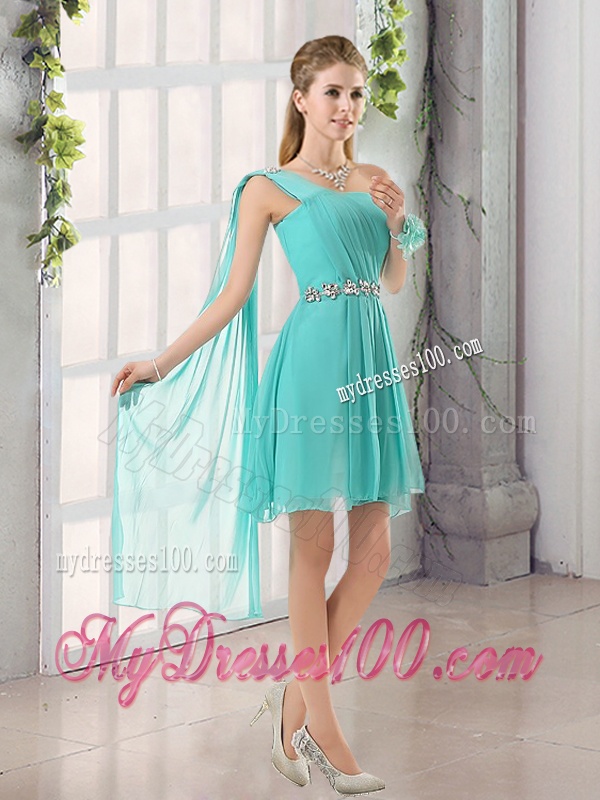 2016 Cheap Teal Sweetheart Quinceanera Dress and Ruching and Beading Short Evening Dresses and Halter Top Ruffles Little Girl Dress