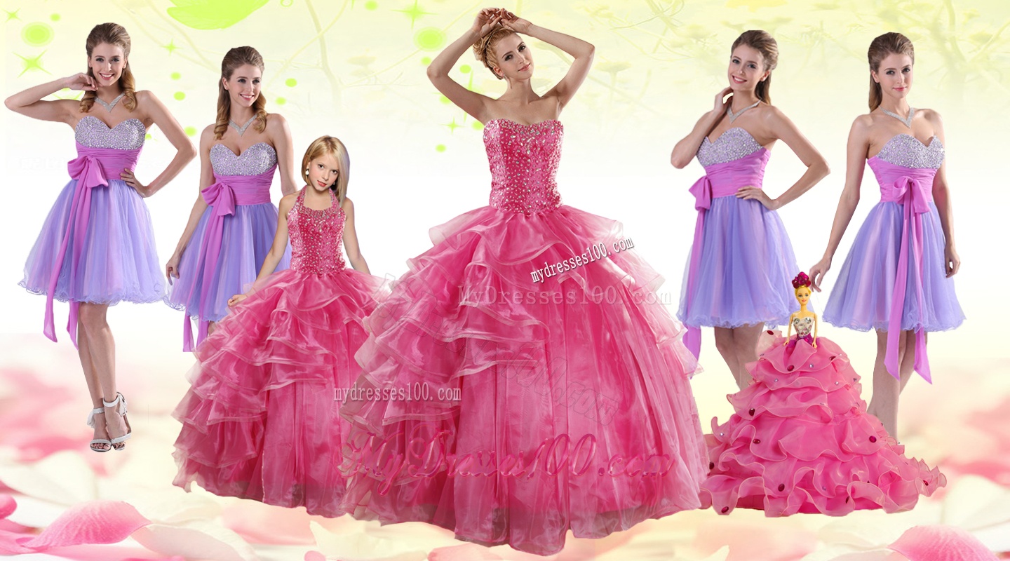 Coral Red Strapless Beading Sweet 16 Dress and Sweetheart Beading Evening Dresses and Halter Top Little Girl Dress