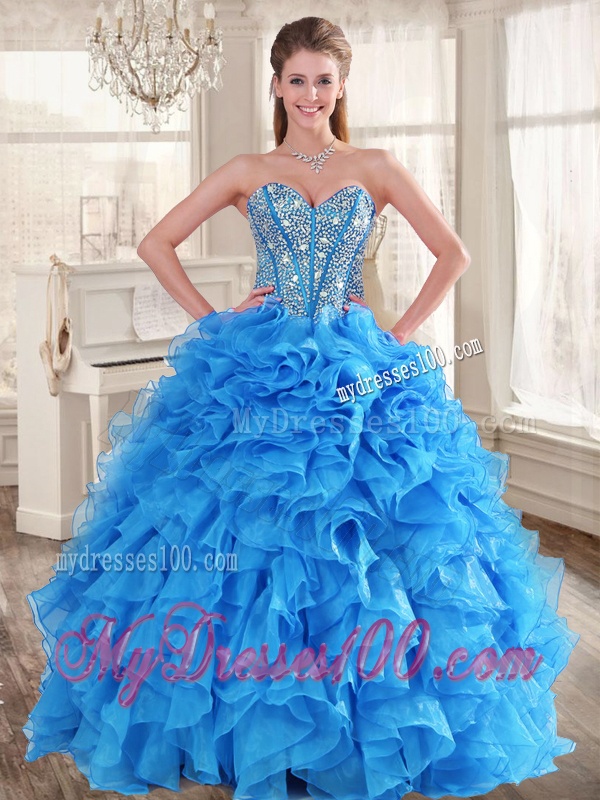 Customized Ball Gown Beaded Sweet 16 Gown and Sequined Short Dama Dresses Ruffled Mini Quinceanera Dress