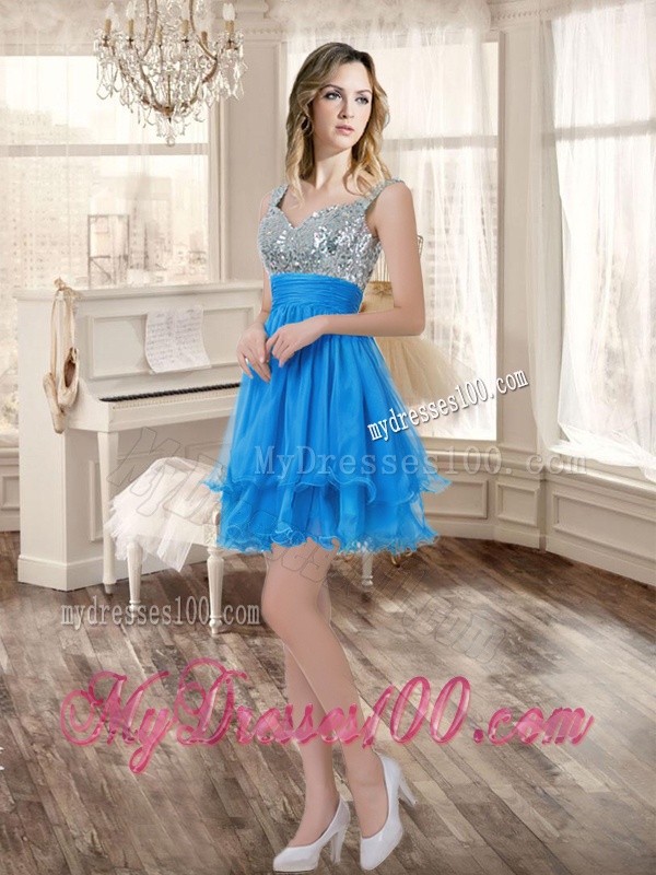 Customized Ball Gown Beaded Sweet 16 Gown and Sequined Short Dama Dresses Ruffled Mini Quinceanera Dress