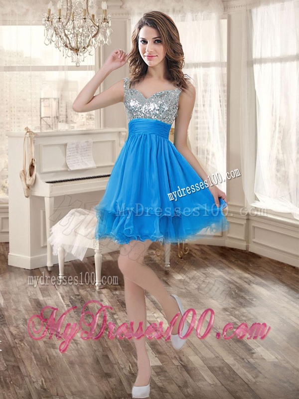 Customized Ball Gown Beaded Sweet 16 Gown and Sequined Short Dama Dresses Ruffled Mini Quinceanera Dress