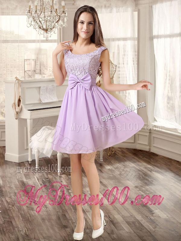 Gorgeous Ruffled and Beaded Fuchsia Quinceanera Dress and Laced Lavender Short Dama Dresses