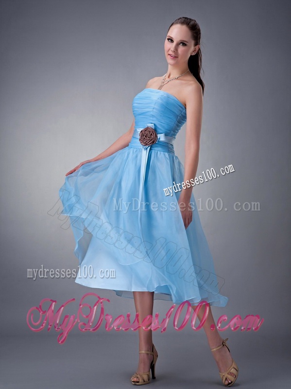 Multi Color Sweetheart Quinceanera Gown and Strapless Hand Made Flower Evening Dresses and Ruffles and Beading Little Girl Dress