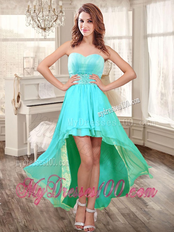 Perfect Applique and Ruffled Quinceanera Dress and High Low Beaded Dama Dresses