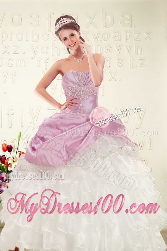 Strapless Beading Multi Color Quinceanera Dress and Ruching Short Evening Dresses and Beading Multi Color Little Girl Dress