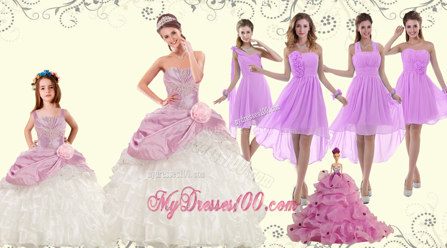 Strapless Beading Multi Color Quinceanera Dress and Ruching Short Evening Dresses and Beading Multi Color Little Girl Dress