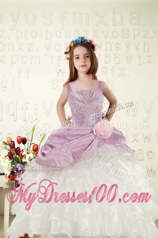 Strapless Beading Multi Color Quinceanera Dress and Ruching Short Evening Dresses and Beading Multi Color Little Girl Dress