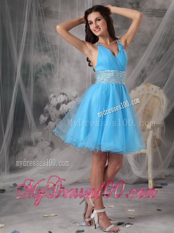 Sweetheart Ball Gown Red Quinceanera Gown and V Neck Beading Short Evening Dresses and Red Halter Top Little Girl Dress