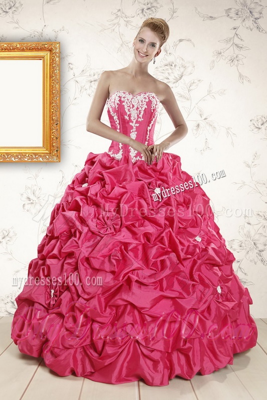 Sweetheart Pick Ups and Appliques Quinceanera Dress and Baby Blue Short Dama Dresses and Strapless Pick Ups Little Girl Dress