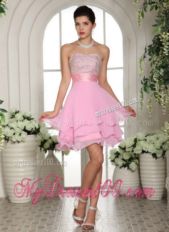 White Strapless Beading Quinceanera Dress and Baby Pink Short Beading Evening Dresses and Affordable Little Girl Pageant Dress with Beading and Ruffles
