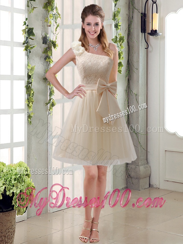Yellow Sweetheart Beading Ruffles Quinceanera Dress and Lavender Short Dama Dresses and Beading Ruffles Little Girl Dress