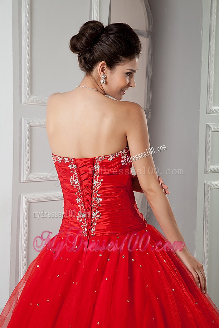 Flattering Sweetheart Beaded Quinceanera Dresses Ball Gown Lace-up Back