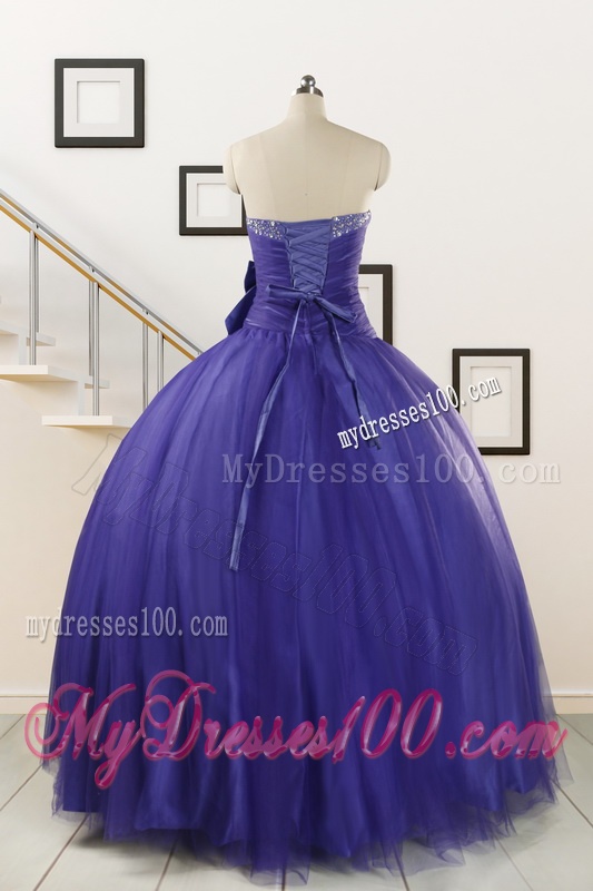 2016 Elegant Sweetheart Quinceanera Dresses with Bowknot