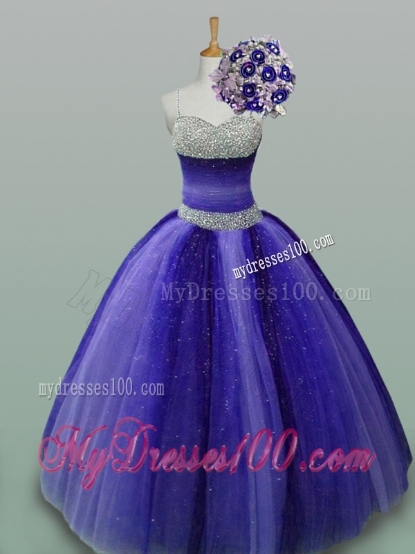 2016 Luxurious Quinceanera Dresses with Beading in Tulle