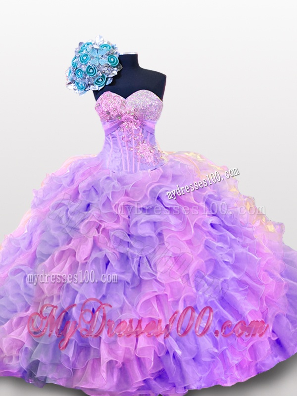 2016 Luxurious Quinceanera Dresses with Sequins and Ruffles