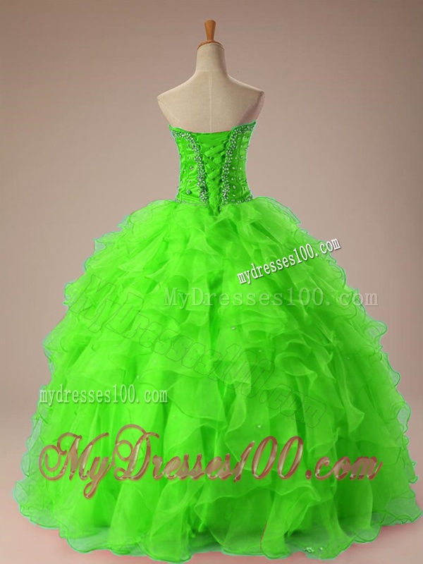 2016 Perfect Sweetheart Quinceanera Dresses with Beading and Ruffles