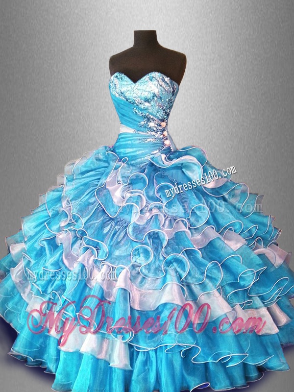Ball Gown Popular Sweet 16 Dresses with Beading and Ruffles