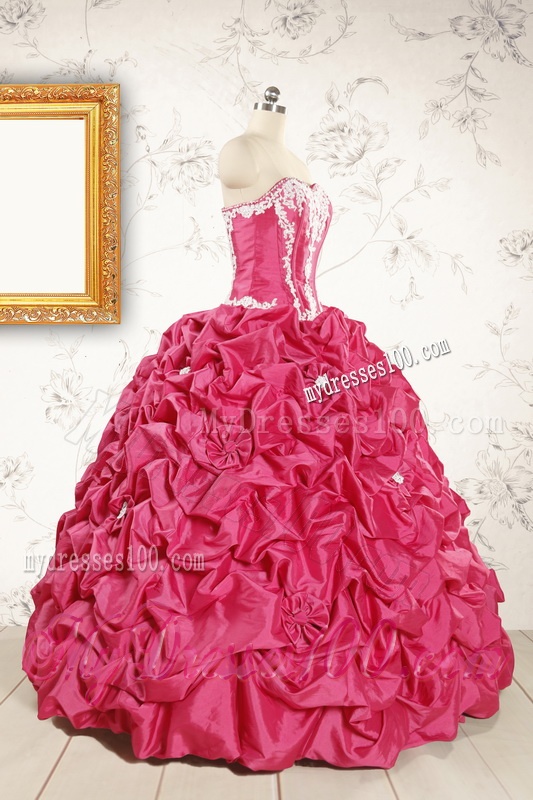 Cheap Ball Gown Sweetheart Quinceanera Dresses with Appliques