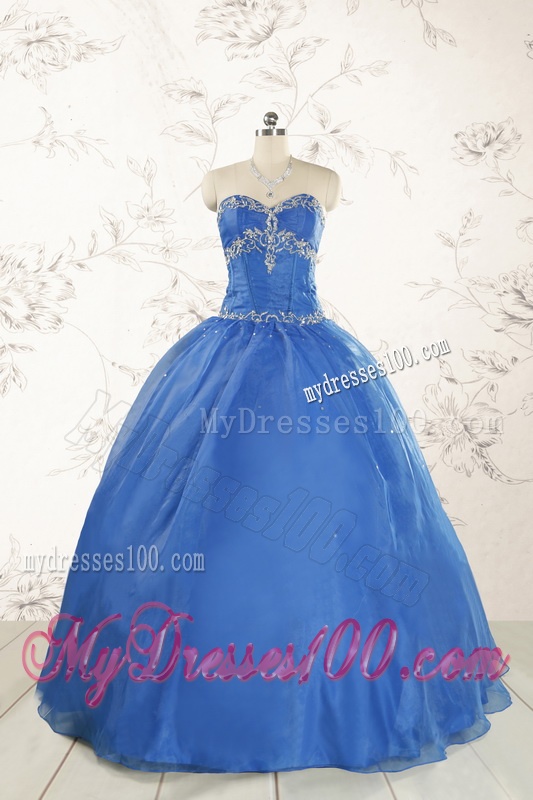 Cheap Beading Quinceanera Dresses in Royal Blue for 2016