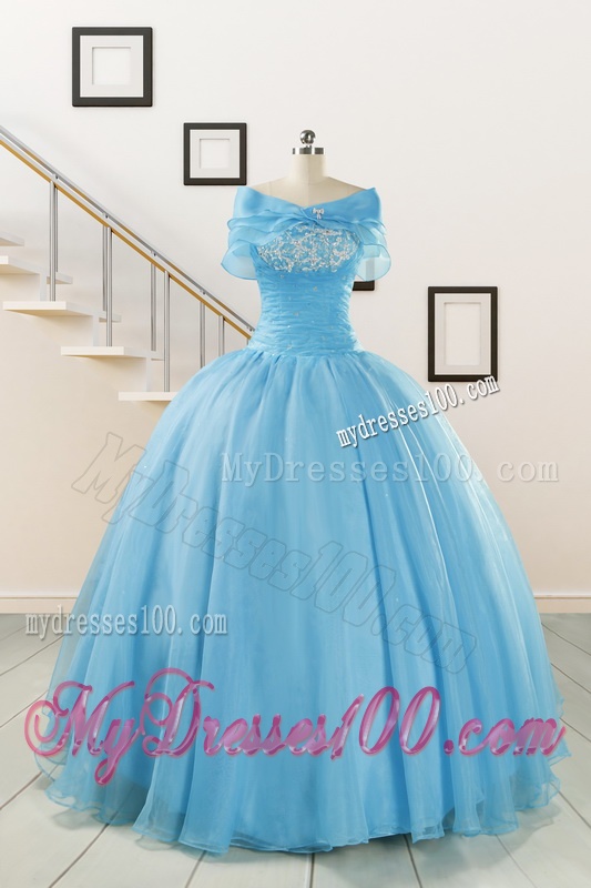 Cheap Strapless Quinceanera Dresses with Appliques