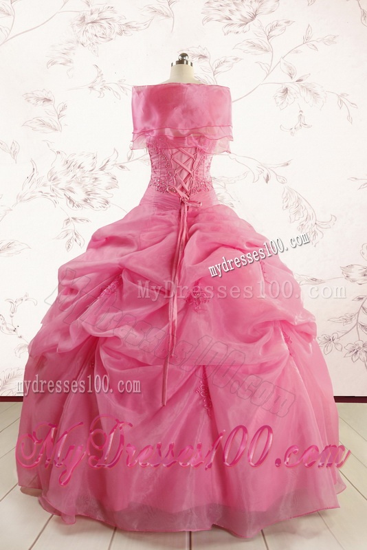 Cheap Strapless Quinceanera Dresses with Pick Ups and Wraps
