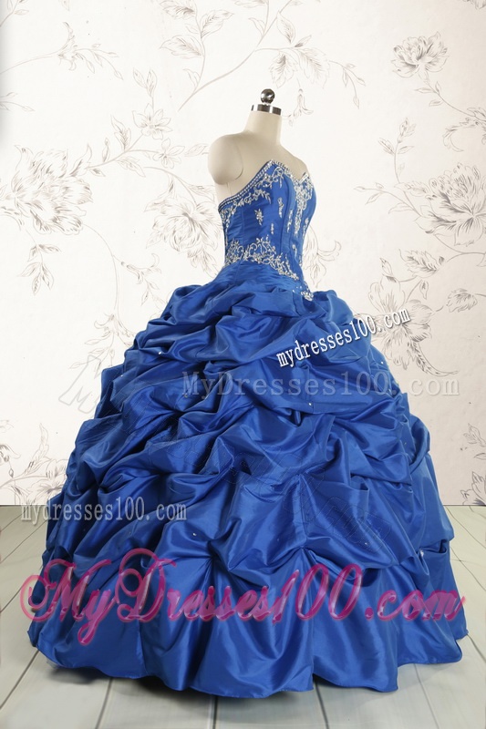Elegant Beading Quinceanera Dresses in Royal Blue for 2016