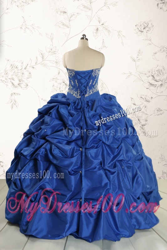 Elegant Beading Quinceanera Dresses in Royal Blue for 2016