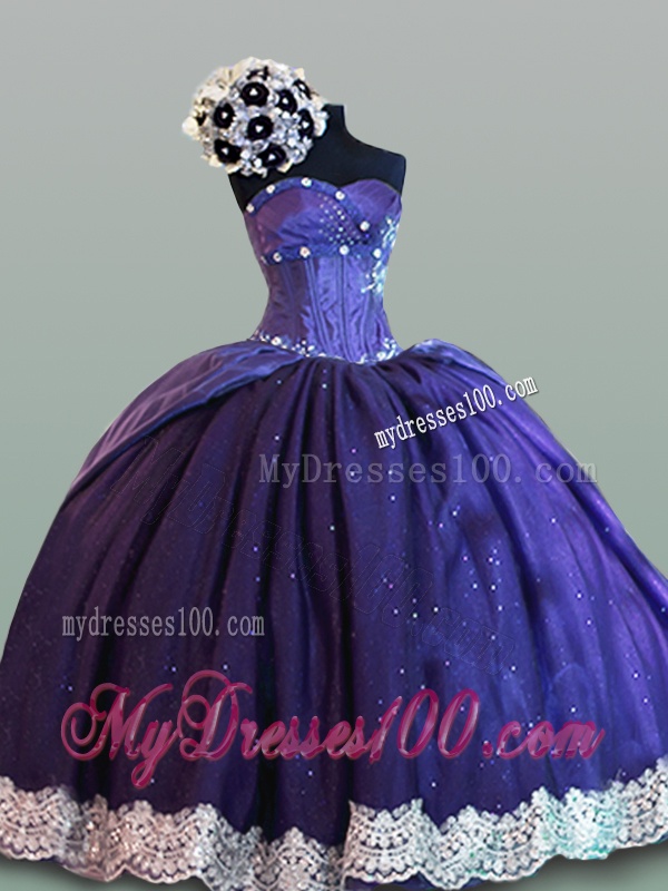 Modest Sweetheart Quinceanera Dresses with Lace for 2016