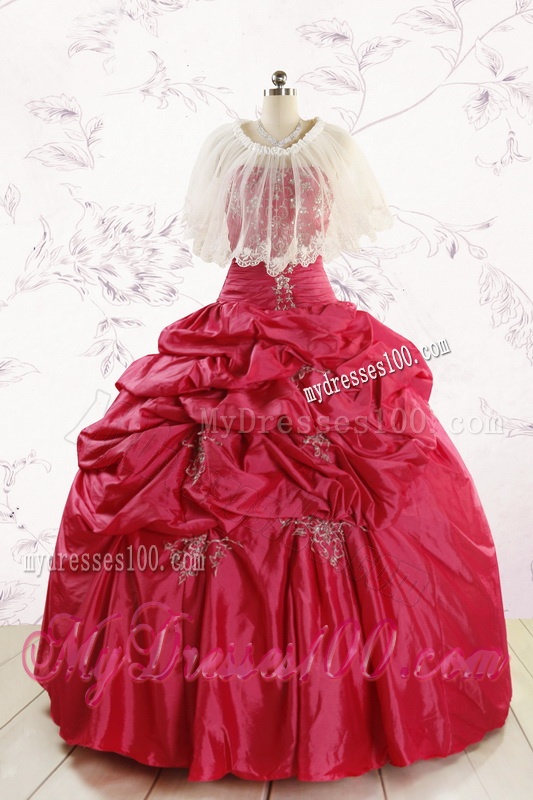 New Style Strapless Appliques Quinceanera Dresses