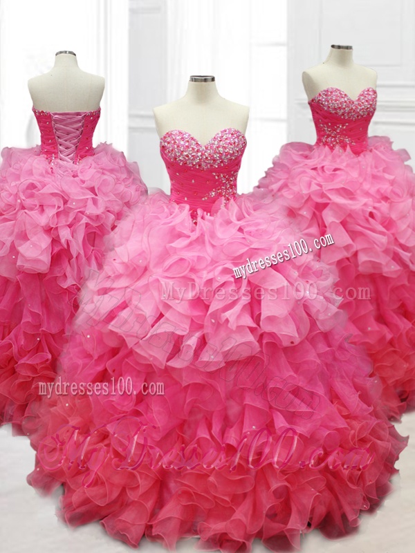 Popular Ball Gown Quinceanera Dresses with Beading and Ruffles