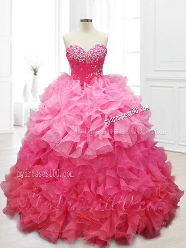 Popular Ball Gown Quinceanera Dresses with Beading and Ruffles