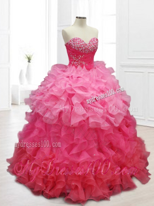 Popular Ball Gown Quinceanera Dresses with Beading and Ruffles