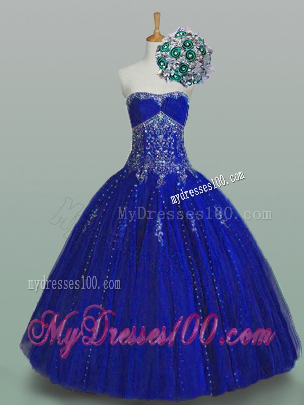 Simple Strapless Beaded Sweet 16 Dresses for 2016