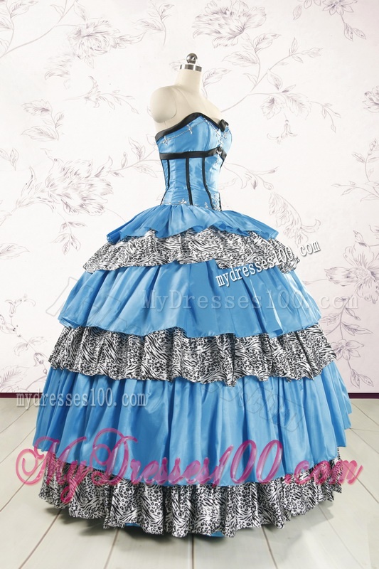 Unique Beading Sweetheart Ball Gown Quinceanera Dresses for 2016