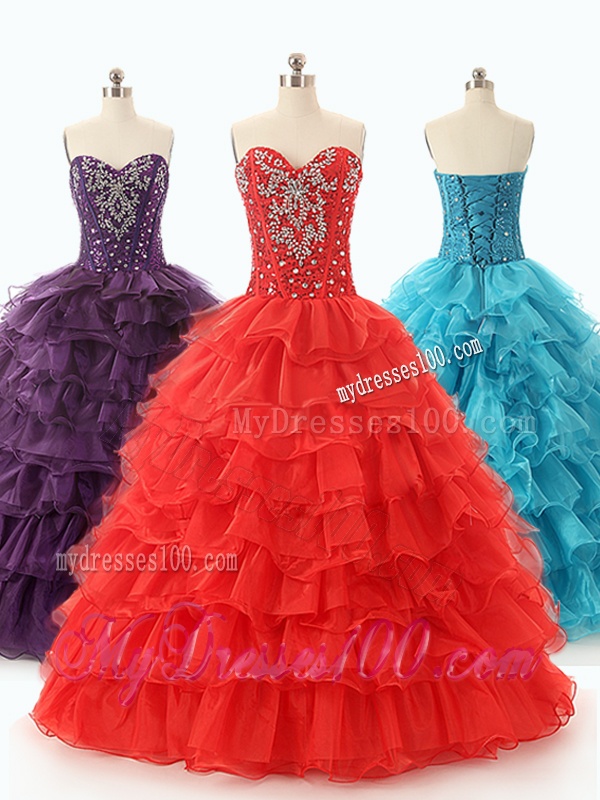 Beautiful Ball Gown Beading 2016 Quinceanera Dresses with Sweetheart