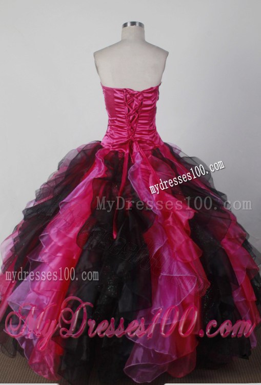 Fashionable Ruffled Sweet 16 Quinceanera Dress in Multi Colors