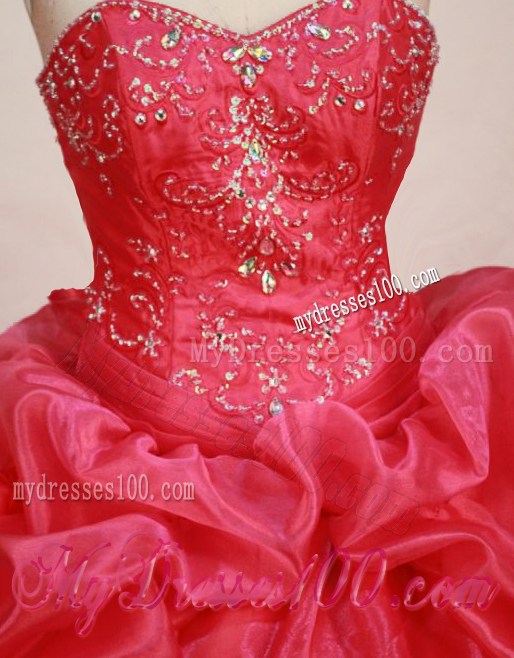 Exquisite Appliques Decorate Hot Pink Beading Quinceaneras Dress