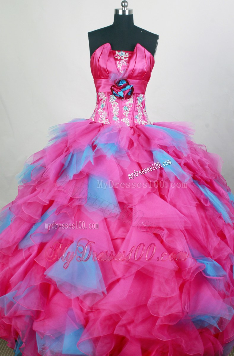 Exquisite Colored Dress for Quinceanera with Puffy Layered Ruffles
