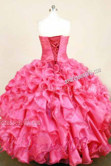 Must-have Appliques Pick-ups Quinceanera Party Dress Hot Pink