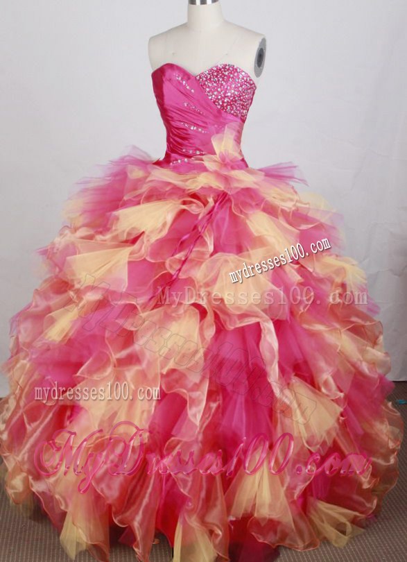 Sweetheart Detachable and Puffy Hemline Dresses 16 in Multi Colors
