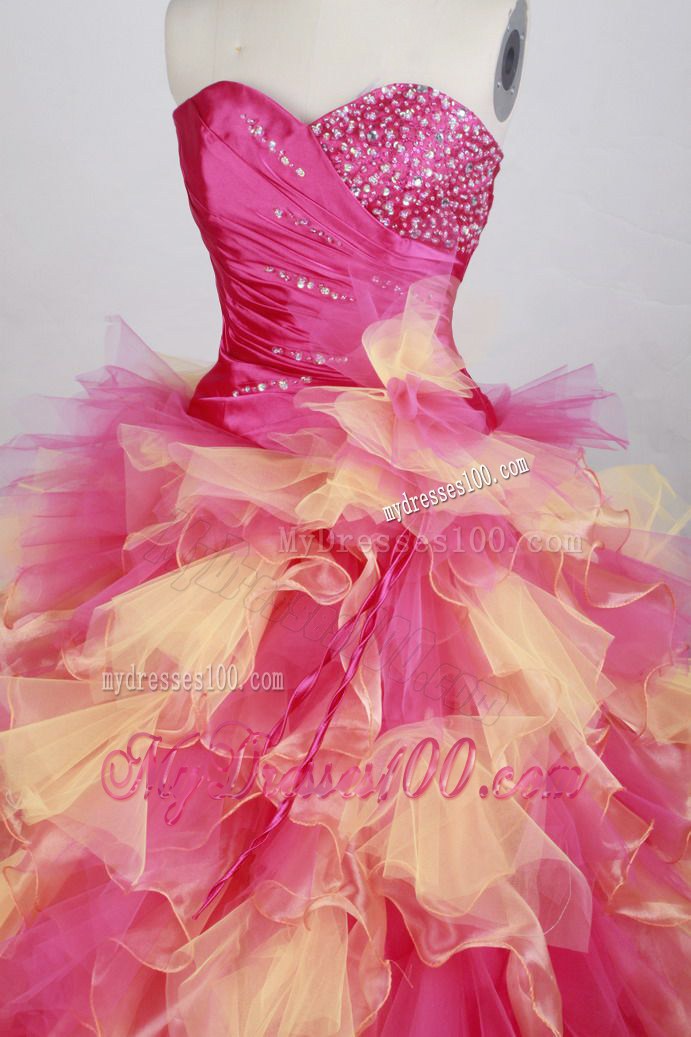 Sweetheart Detachable and Puffy Hemline Dresses 16 in Multi Colors