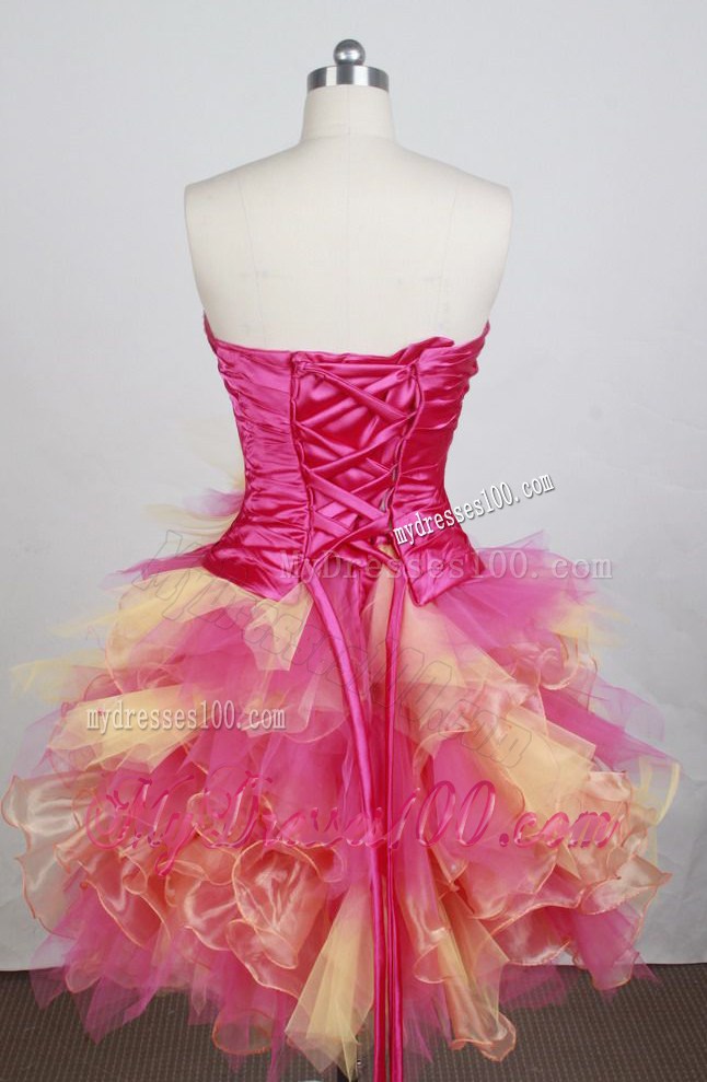 Sweetheart Detachable and Puffy Hemline Dresses 16 in Multi Colors