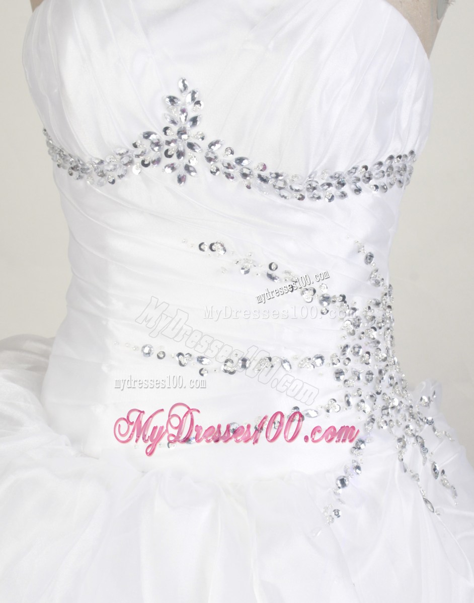 Perfect White Ball Gown Strapless Full length 2013 Spring Quinceanera Dresses