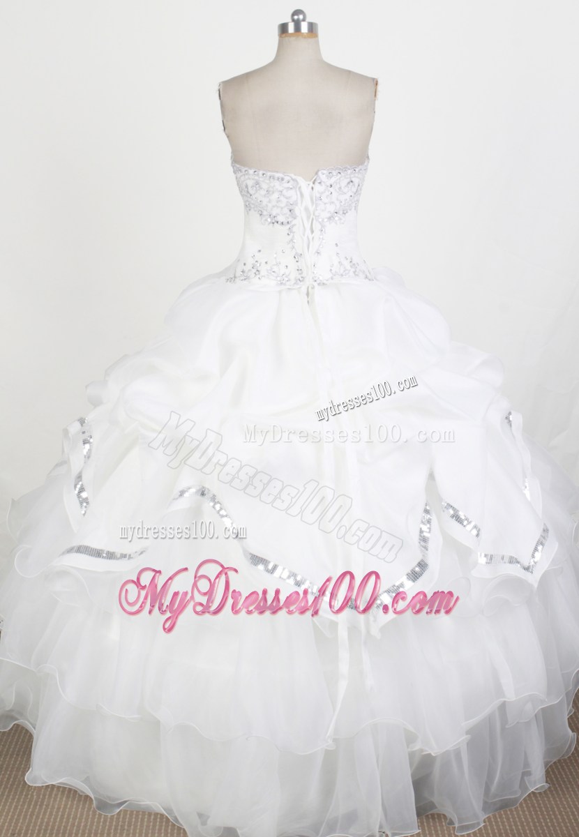 Beautiful Sweetheart Appliques Beading Formal Evening Quinceanera Dresses
