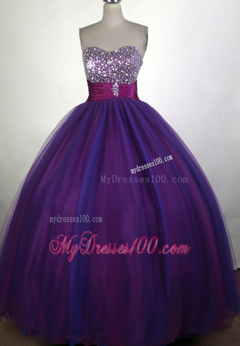 Prefect Princess Sweetheart Long Quinceanera Dresses with Dropped Waist