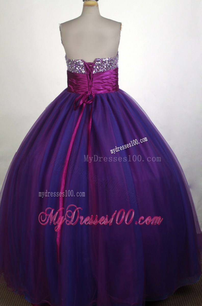 Prefect Princess Sweetheart Long Quinceanera Dresses with Dropped Waist