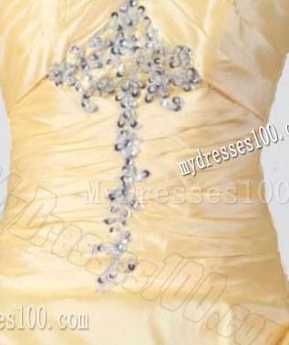Pretty Simple Strapless Floor-length Appliques Quinceanera Dress