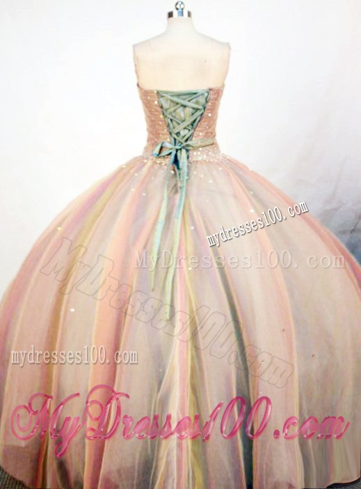 2013 Simple Brown Sweetheart Quinceanera Gown with Beading